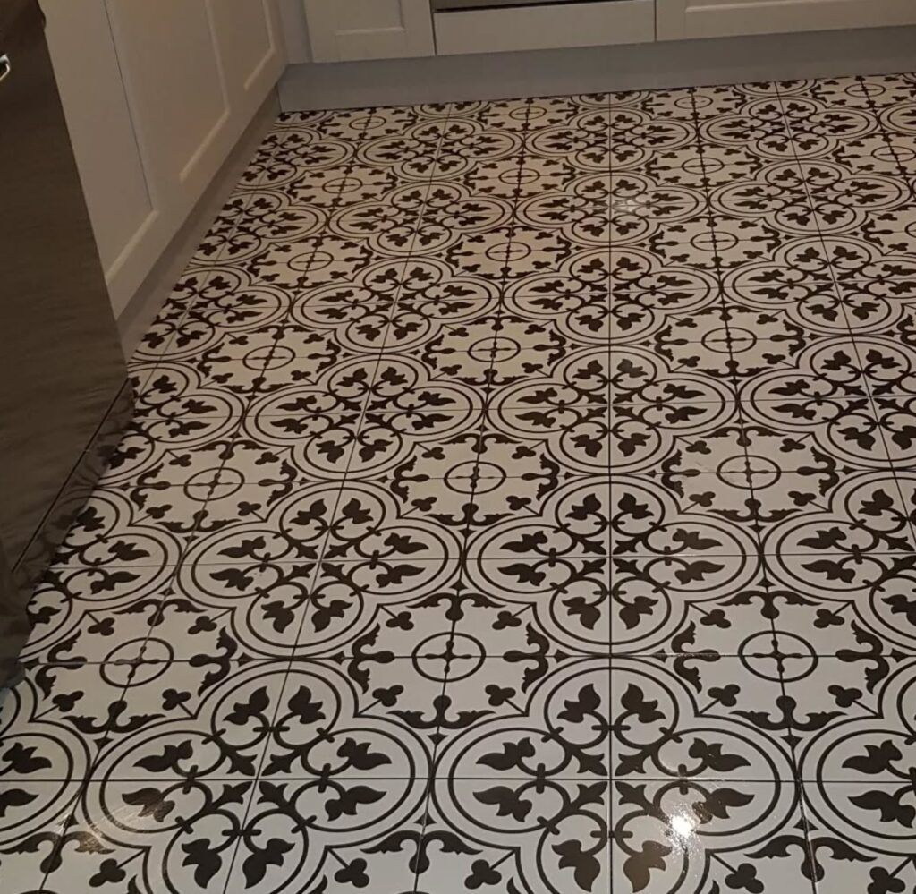victorian style floor tiling